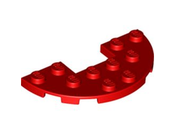 Plate, Round Half 3 x 6 with 1 x 2 Cutout, Red (18646 6295298)