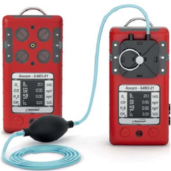 АНКАТ-64М3 (ИКД: СхНу/СН4/С3Н8/СО2, ЭХД: О2/H2S/CO/SO2/NO2/CL2/HCL/ NH3/CH3OH/CH2O/HCN, ТХД: СН4/С3Н8/С6Н14/Н2, ФИД: различные углеводороды) индивидуальный многокомпонентный газоанализатор горючих и токсичных газов