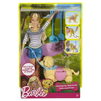 Набор игровой Barbie Прогулка с питомцем DWJ68