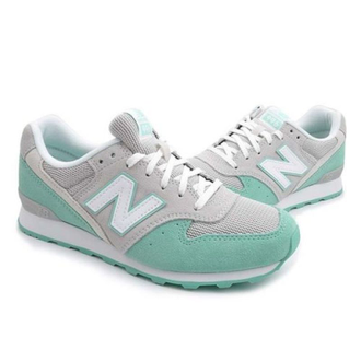 New Balance 996 Серо-мятные с белым женские (36-40) Арт. 367M-A