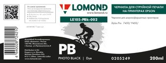 Чернила для широкоформатной печати Lomond LE105-PBk-002
