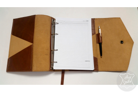 кожаный органайзер с гравировкой на обложке, именной ежедневник, ежедневник на заказ