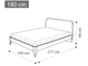 Кровать "Akademy" 180х200 см