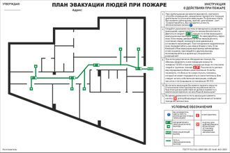 План Эвакуации При Пожаре По ГОСТ Р 12.2.143-2009