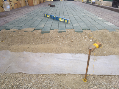 Тротуарная плитка брусчатка "кирпич"