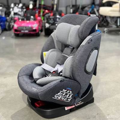 Автокресло Luxmom 277 (Isofix, 0-36 кг, 0-12 лет) Светло-серый