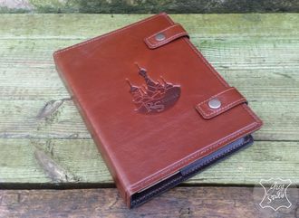 Мужской органайзер с гербом, ежедневник с логотипом, подарок руководителю, кожаный ежедневник заказ