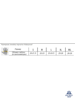 Перчатки неопреновые 5мм Waterproof G1 Кевлар р.XXL