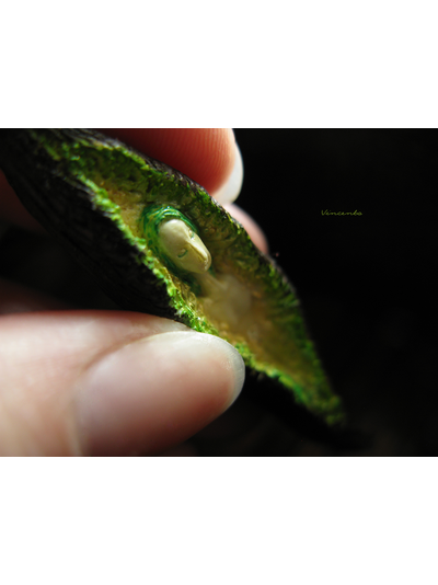 Дух живого леса. Кулон из полимерной глины. Талисман в виде дриады - духа леса