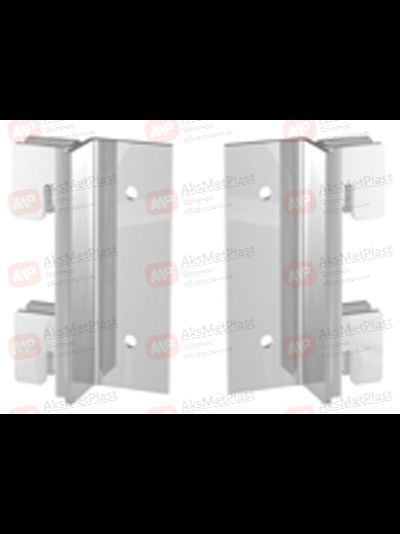 2287dx/sx Крепеж хромированный вертикальной панели для колонны левый-правый с захватами