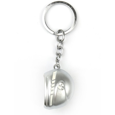 Брелок «Мотоциклетный шлем», СЕРЕБРО