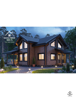 Двухэтажные дома из профилированного бруса