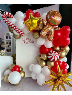 Фотозона из шаров Новогодняя 2024