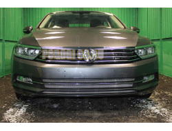 Защита радиатора Volkswagen Passat B8 1.8 / 2.0 2014- (3 части) chrome