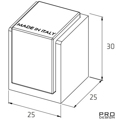 Упор дверной напольный Fratelli Cattini F5 CR полированый хром