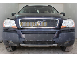 Защита радиатора Volvo XC90 2002-2006 black середина PREMIUM