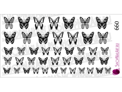 Слайдер-дизайн 660 - Бабочки ч/б