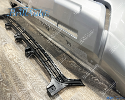 Бампер Toyota Prado 150 серебристый 2013-2017