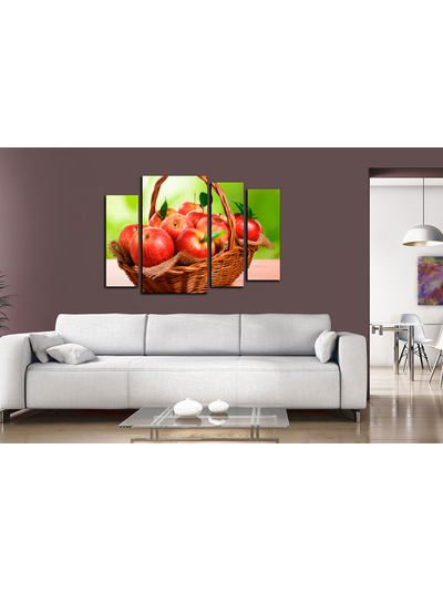Модульная картина "Красное яблоки"