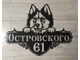 адресная табличка Маламут аляскинский
