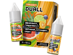 DUALL TANDEM SALT (20 MG) 30ml - ЭВКАЛИПТ / ГРЕЙПФРУТ & ЧЕРНИКА / КУМКВАТ / ЛАЙМ