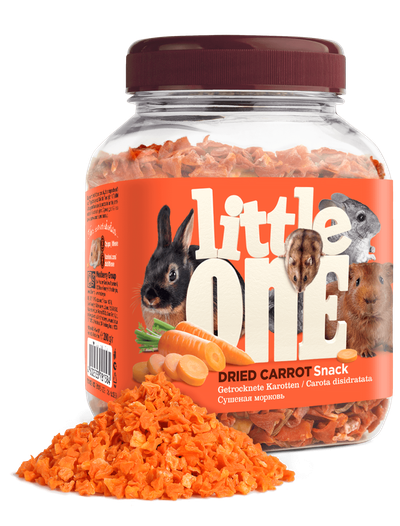Little One для грызунов и кроликов Сушёная морковь 200 г