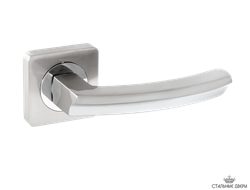 Ручка на квадратном основании VETTORE R06.033 SN/CP (Сатин/Хром)