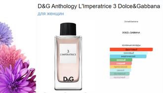 Императрица — Antology 3 L'Imperatrice Dolce&Gabbana