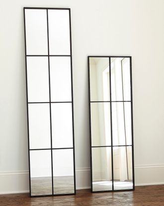 Зеркало прямоугольное напольное в форме окна.