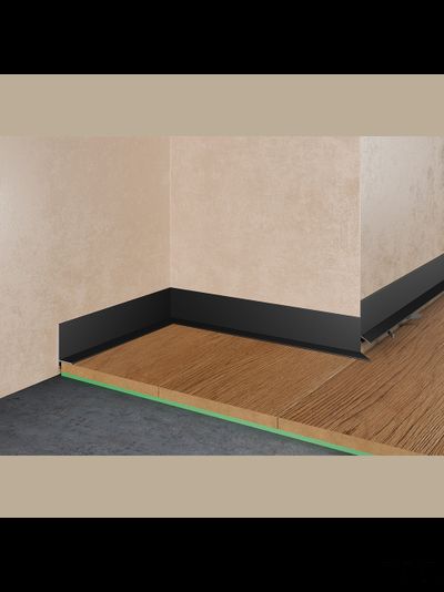 Щелевой плинтус Pro Design Mini L 601 Черный Муар