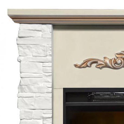 белый электрический камин