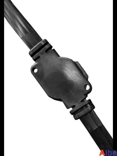 Белт-лайт 2 жилы, 20 см, ЧЕРНЫЙ, 50 метров, 250 шт