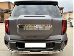 Защита заднего бампера двойная с перемычками Папа Тюнинг d60/42 для GAC GS8 2025-