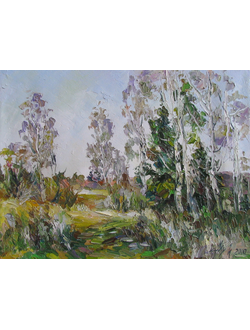 Пейзаж Первая зелень Круглова Ирина