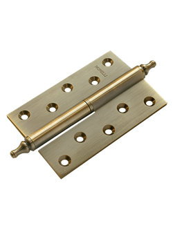 Петля MORELLI латунная разъёмная с короной MB 120X80X3.5 AB R C Цвет - Античная бронза