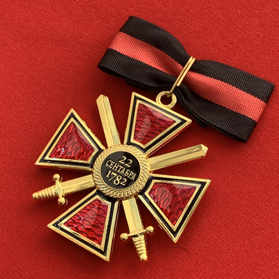 Орден Святого Владимира 2-й степени с мечами, с бантом из муаровой ленты. Полноразмерная копия LUX! Лот № 74.