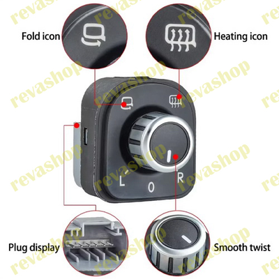 Блок управления боковыми зеркалами заднего вида для автомобилей Volkswagen. Высокое качество, быстра