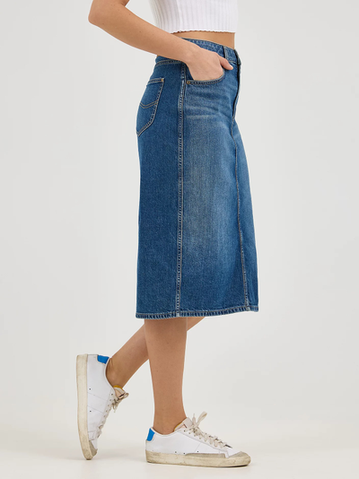 Юбка Lee® Legendary Back Slit Denim Skirt