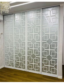 перегородка комбинированная с зеркалом