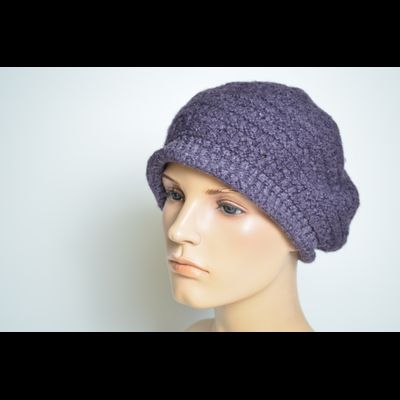 Кепка берет Vizio 4122 B W сиреневая