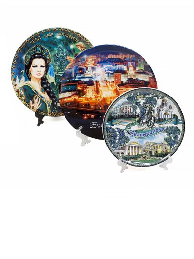 Тарелка ЕКАТЕРИНБУРГ, разные размеры и виды