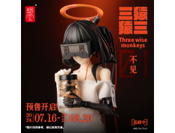 Девочка-киборг (с визором) - Коллекционная фигурка 1/12 SCALE three wise monkeys 01 see no evil (06975212920399) - Snail Shell