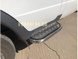 Пороги с накладным листом d42 для ГАЗель Соболь