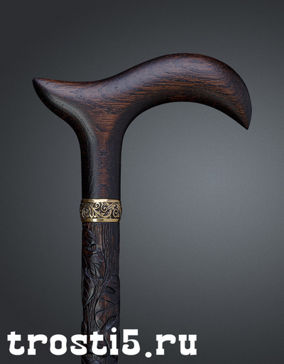 Трость "Деметра" матовая с рукоятью Боярин