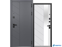 Дверь входная металлическая Luxor 2МДФ Пирамида Зеркало купить в Челябинске | КВИРТЕК