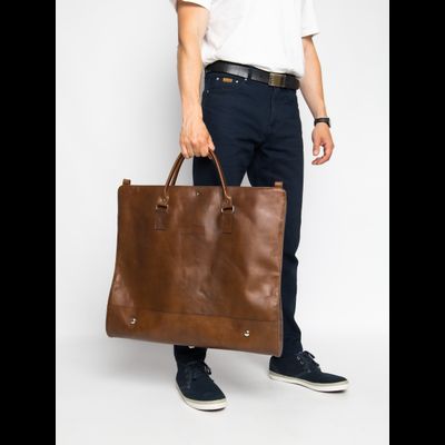 Портплед + дорожная сумка (2 в 1) Palermo Premium 
brown (арт. 4038-63)