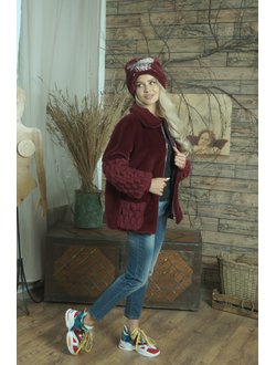 Куртка из экомеха модель 120