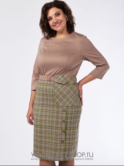 Стильное офисное платье