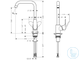 Смеситель для кухни Hansgrohe Focus E2 сталь (Германия)