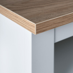 Сага Тумба 3 ящика 1312х622х414 белый/ясень